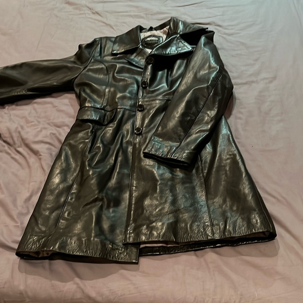 Womens leather coat